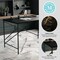 Martha Stewart 23.5 in. D X 47.25 in. W X Engineered Wood, Steel, Black Top/Oil Rubbed Bronze Frame XU-DK-4-BK-MS - alternate 6